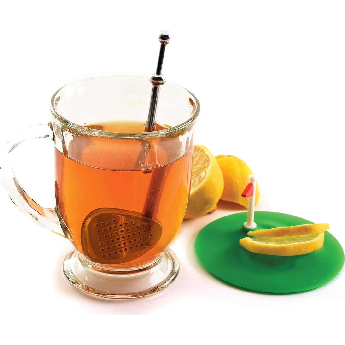Infusor de té Norpro acero inoxidable palo de golf con tapa