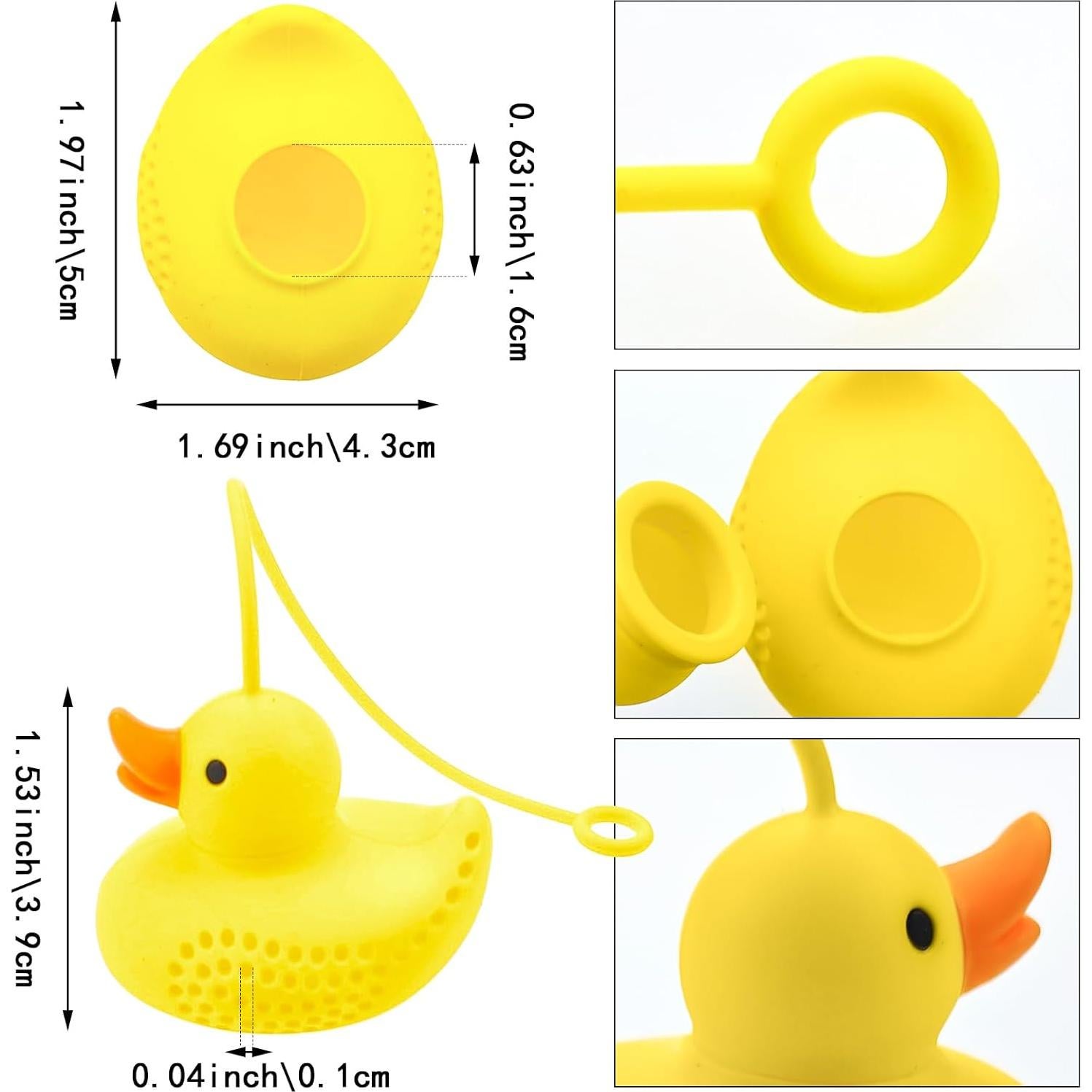 Infusor de Té de Silicona Capiant Patito Amarillo Reutilizable