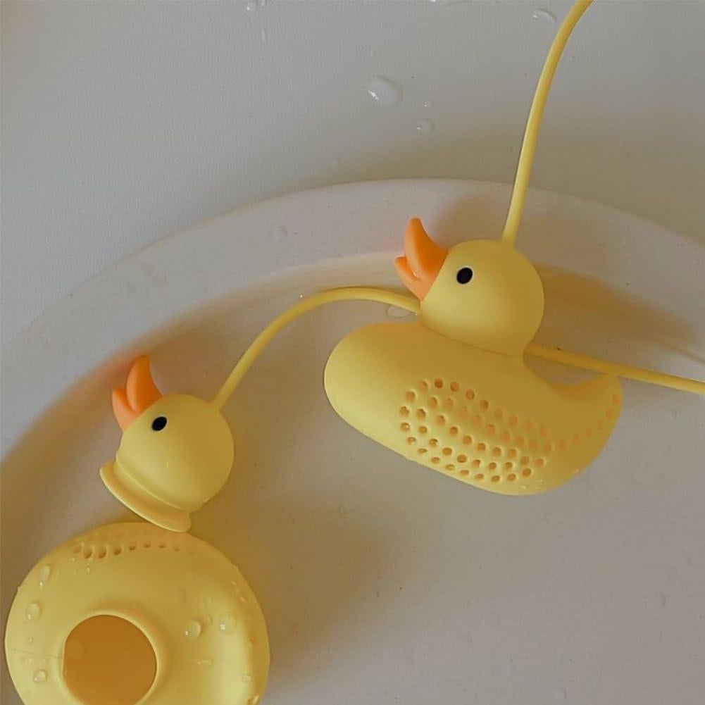 Infusor de Té de Silicona Capiant Patito Amarillo Reutilizable