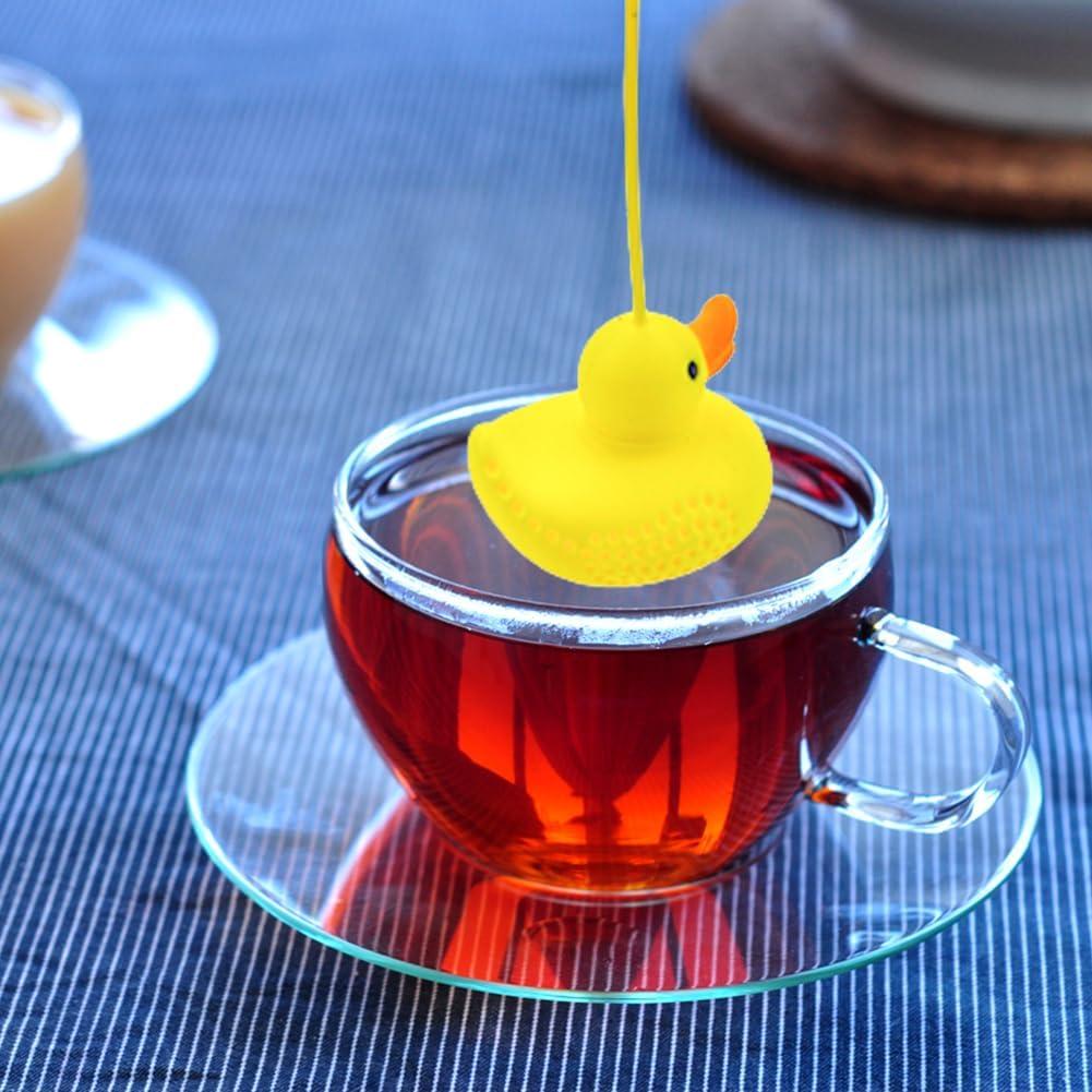 Infusor de Té de Silicona Capiant Patito Amarillo Reutilizable