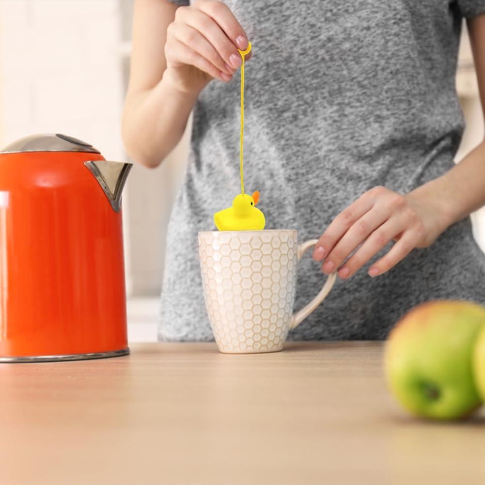 Infusor de Té de Silicona Capiant Patito Amarillo Reutilizable