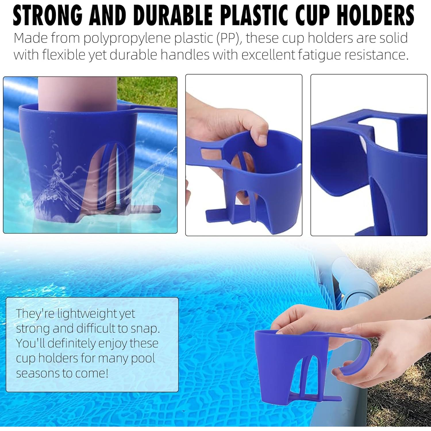 Soportes para vasos TonGass para piscinas elevadas - Azul