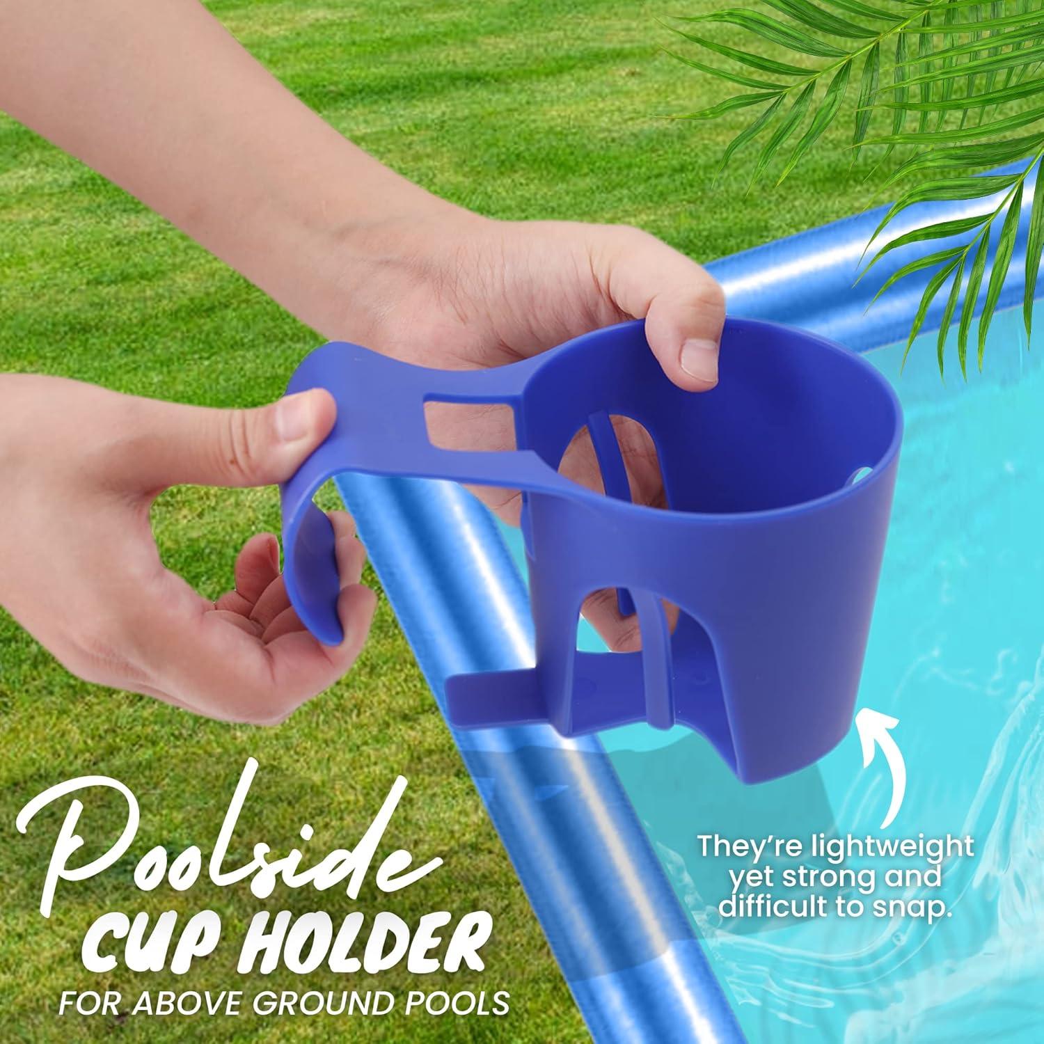 Soportes para vasos TonGass para piscinas elevadas - Azul