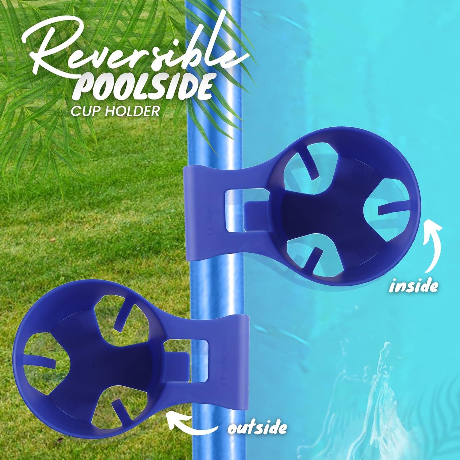 Soportes para vasos TonGass para piscinas elevadas - Azul