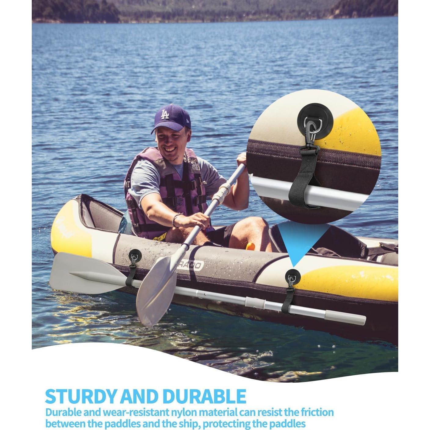 Soporte para Remo de Kayak Aecsze - 6 Clips Nylon Negro