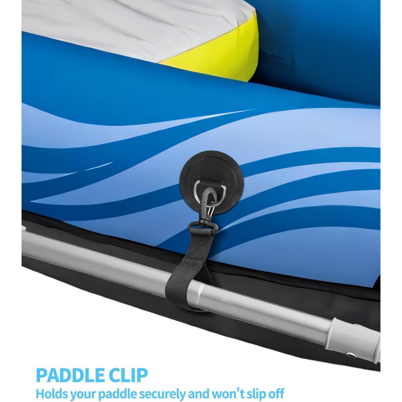 Soporte para Remo de Kayak Aecsze - 6 Clips Nylon Negro