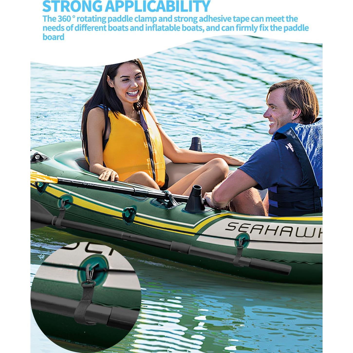 Soporte para Remo de Kayak Aecsze - 6 Clips Nylon Negro