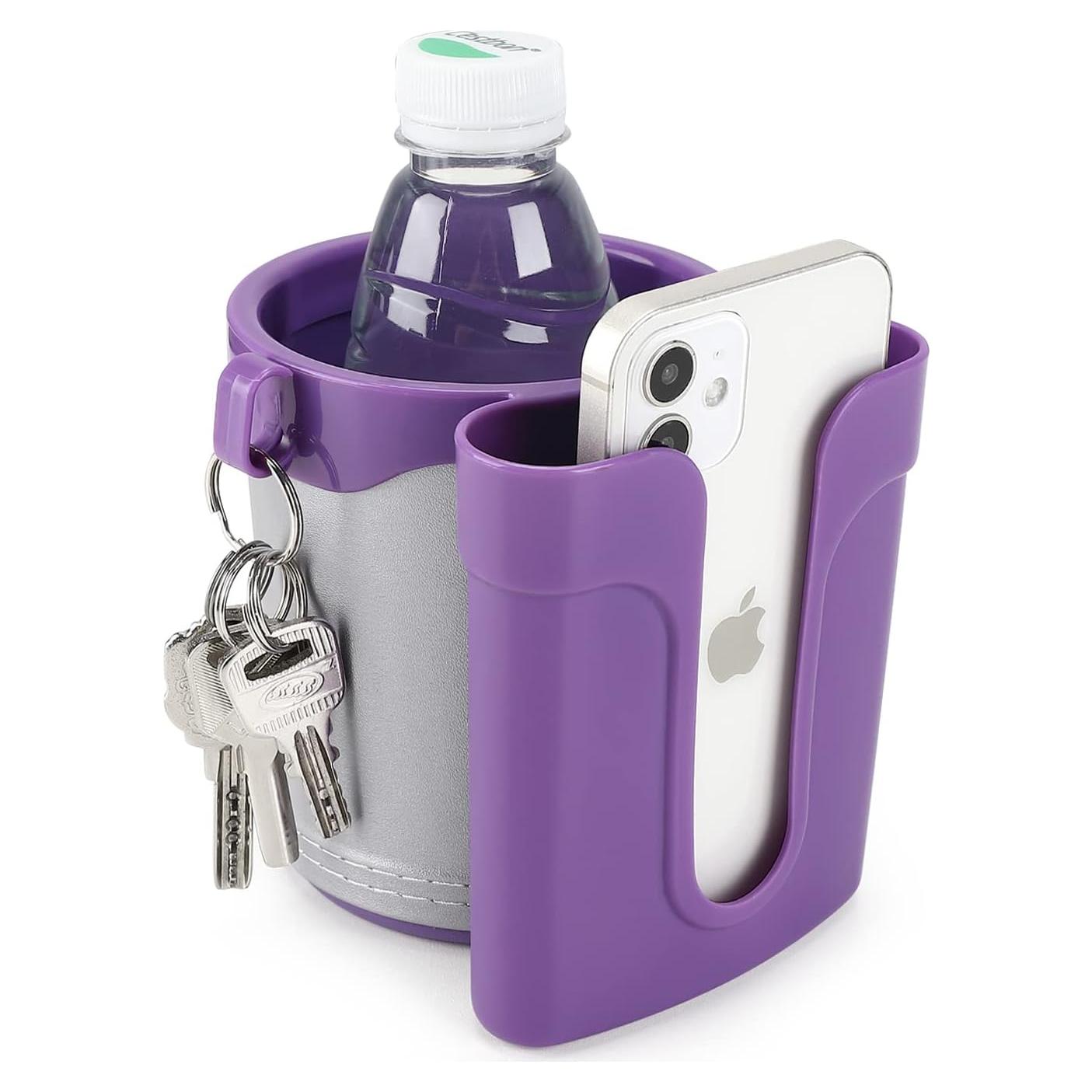 Soporte para Taza de Bicicleta Accmor 3 en 1 Gris Púrpura