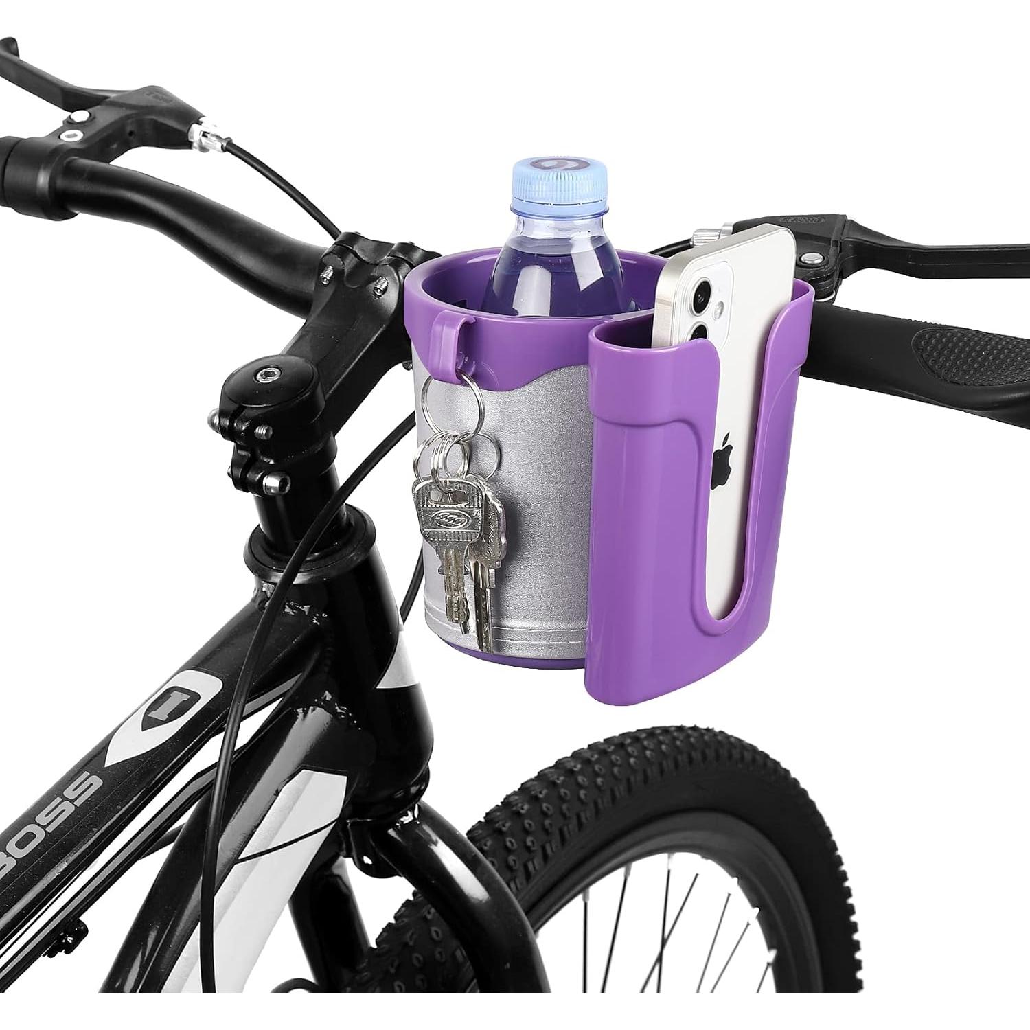 Soporte para Taza de Bicicleta Accmor 3 en 1 Gris Púrpura