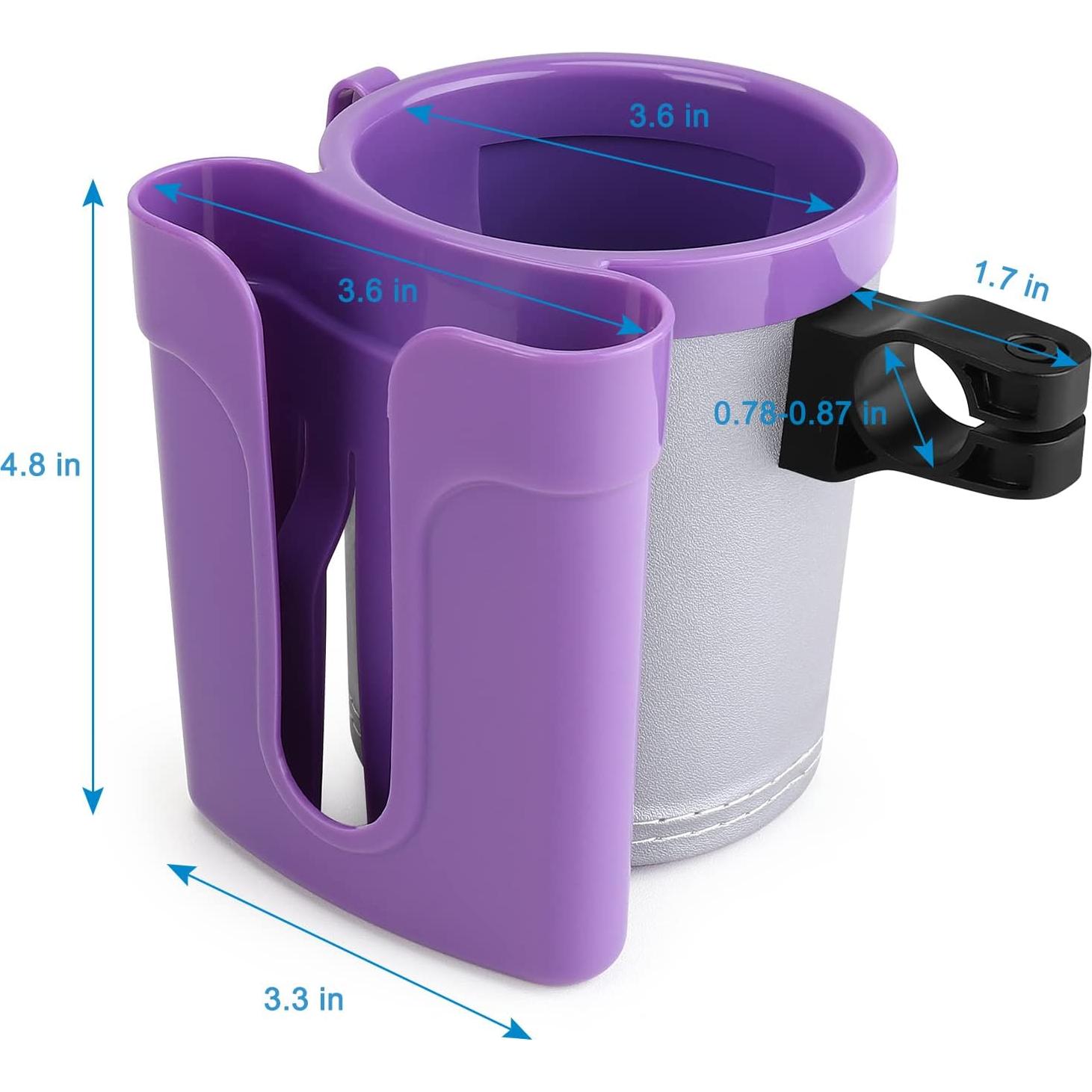 Soporte para Taza de Bicicleta Accmor 3 en 1 Gris Púrpura