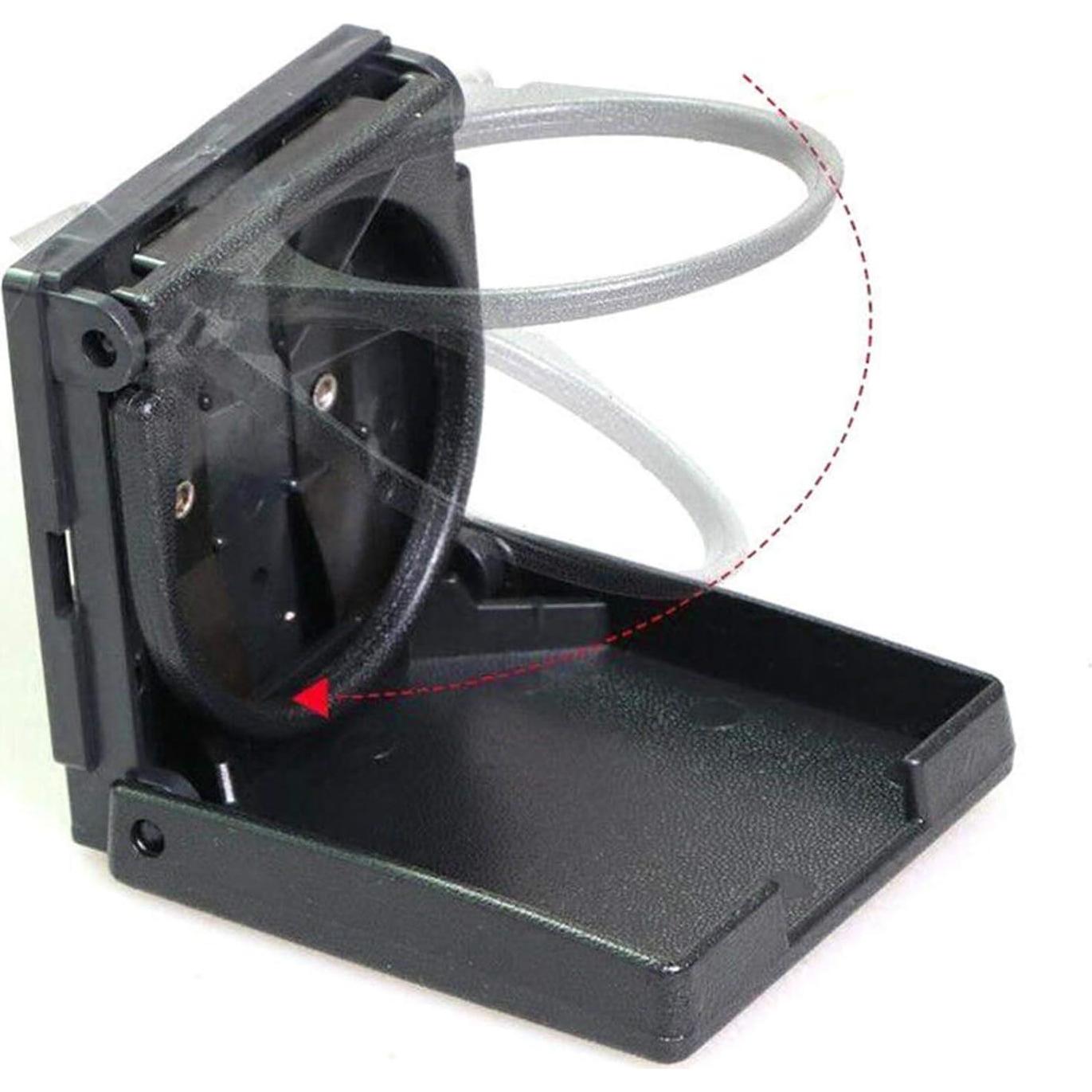 Soporte de Bebida Plegable WedFeir 2PCS Ajustable Negro