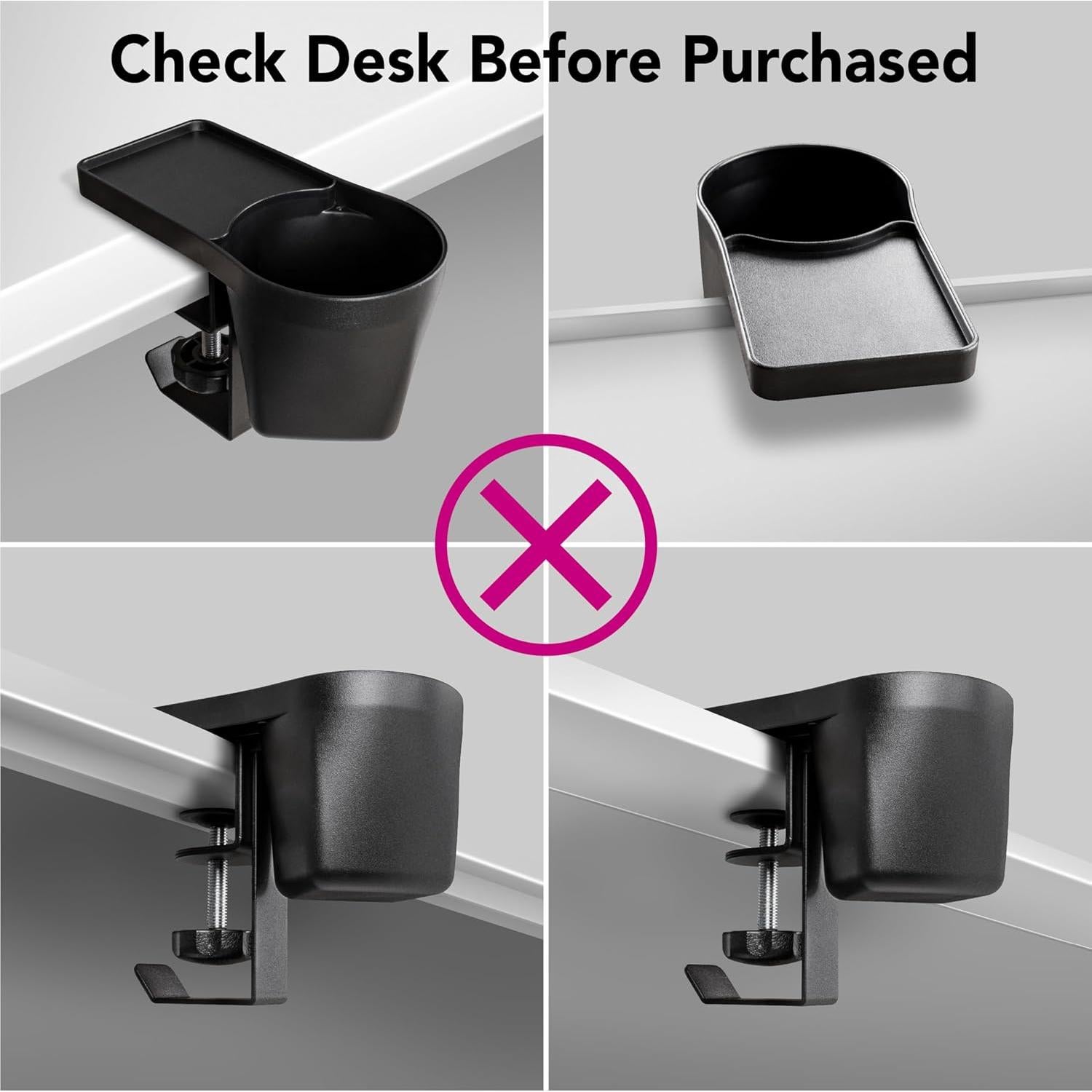 Soporte para Tazas EHO con Pinza y Gancho Reversible 3 en 1