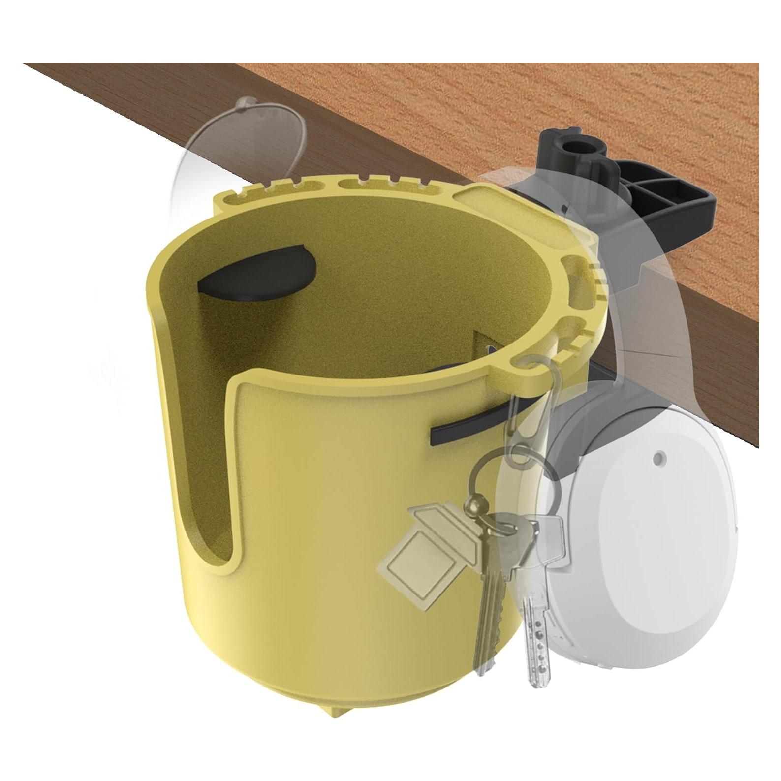 Soporte para Taza de Escritorio EDSRDUX Amarillo Mediano