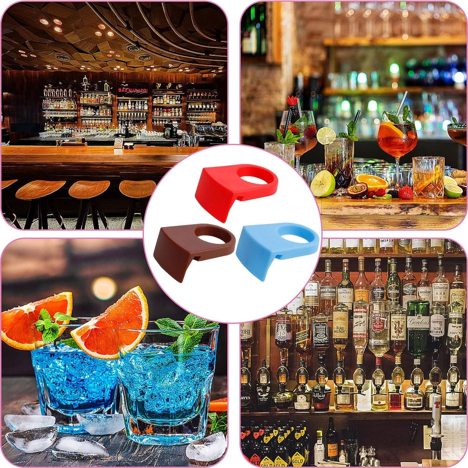 14 Sujetadores de Clip para Copas de Vino Koceci Coloridos