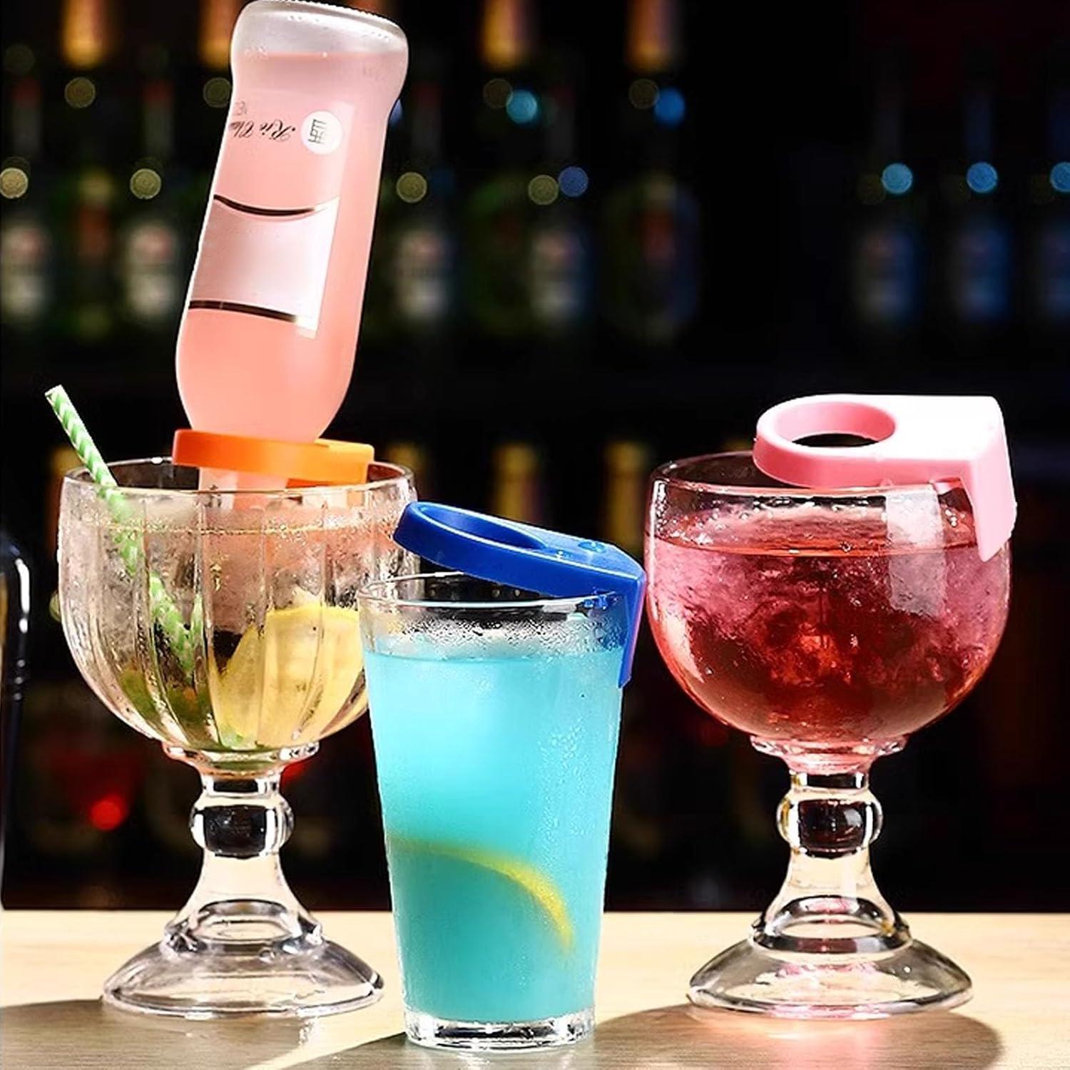 14 Sujetadores de Clip para Copas de Vino Koceci Coloridos