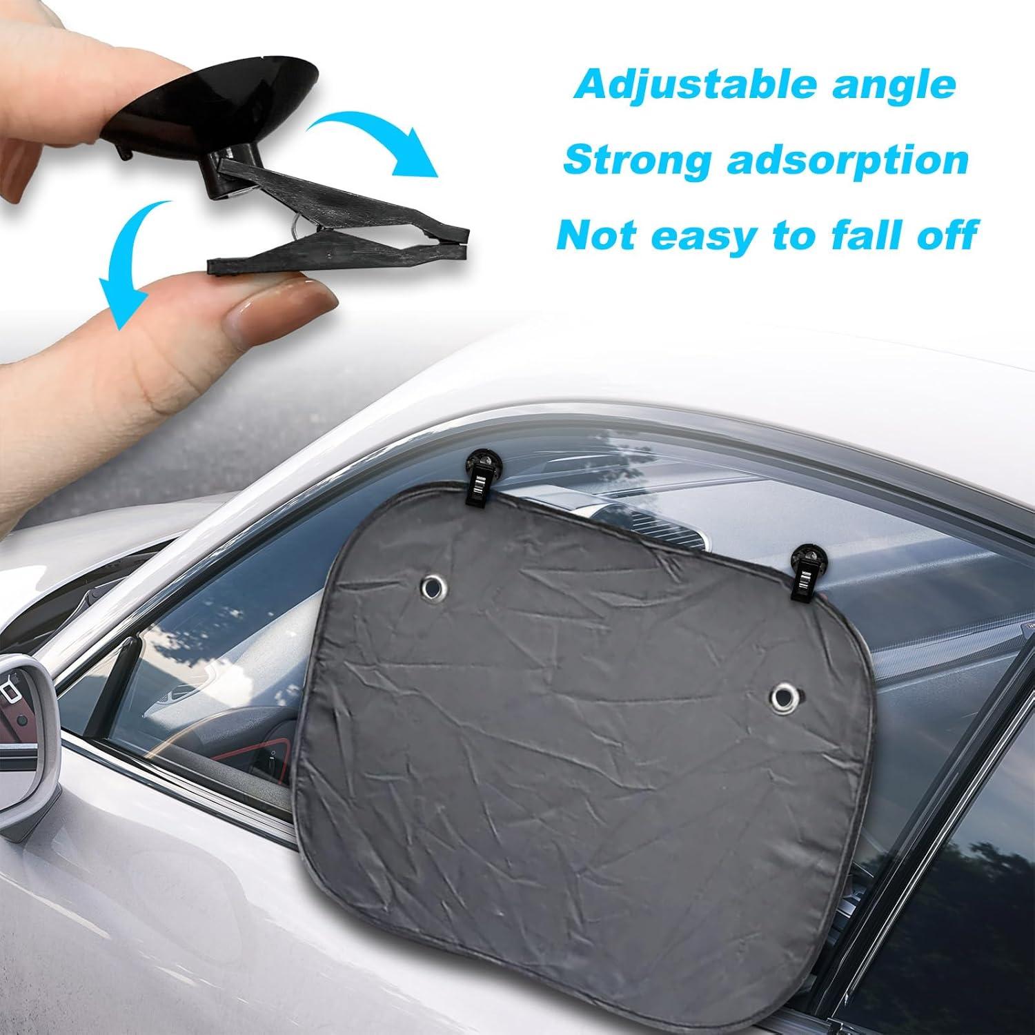 2 Clips de Billete con Ventosa Dickno - Negro, Multifuncional