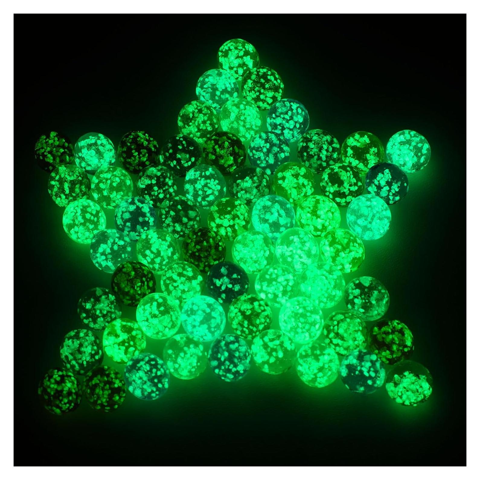 48 Canicas Brillantes Luminiscentes Sumind 1.2 CM Colores Mixtos