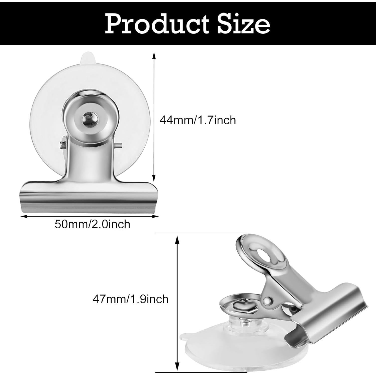 Clip de Ventosa Boao 8 Piezas Soporte de Plástico para Baño