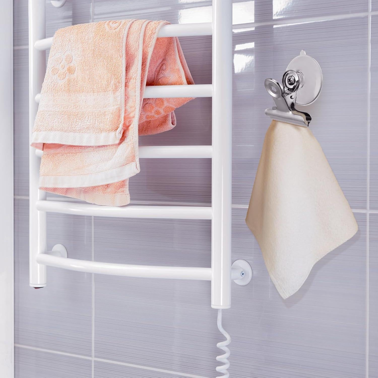 Clip de Ventosa Boao 8 Piezas Soporte de Plástico para Baño