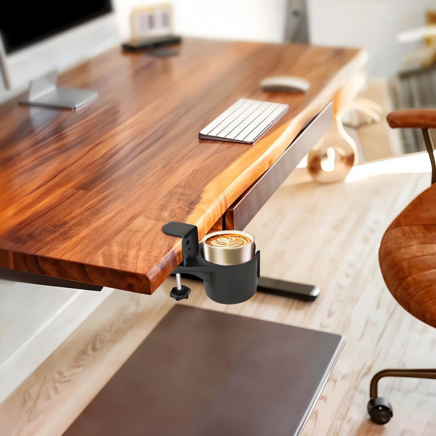 Soporte de Taza Rotativo Alosegn 360° para Escritorio Gris