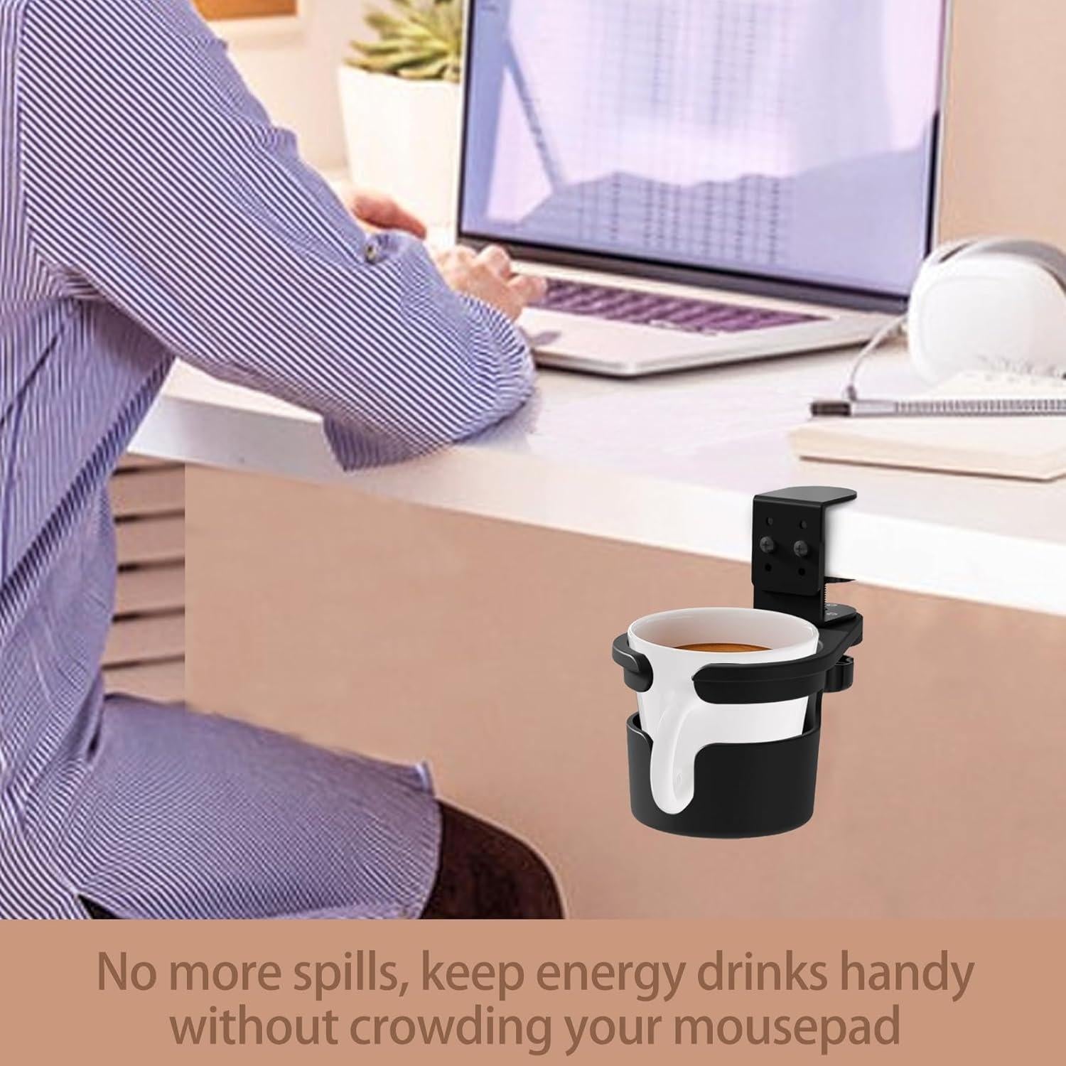 Soporte para Tazas KOXHERO con Abrazadera Ajustable 360°