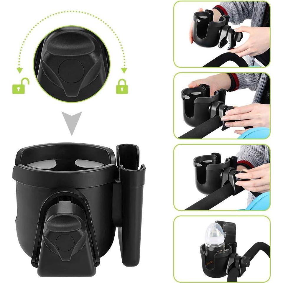 Soporte para Taza 2-en-1 Accmor para Silla de Ruedas y Andador