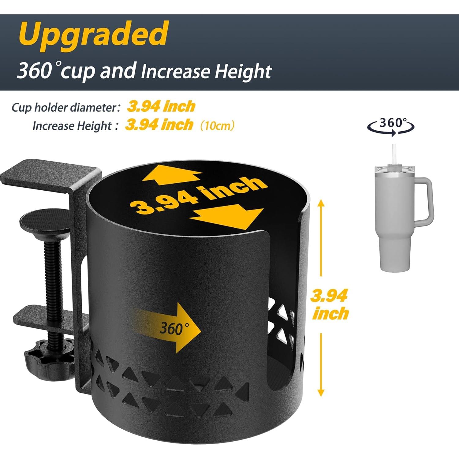 Soporte para Taza Deeper Desk Sackei Metal 10 cm Rotación 360°