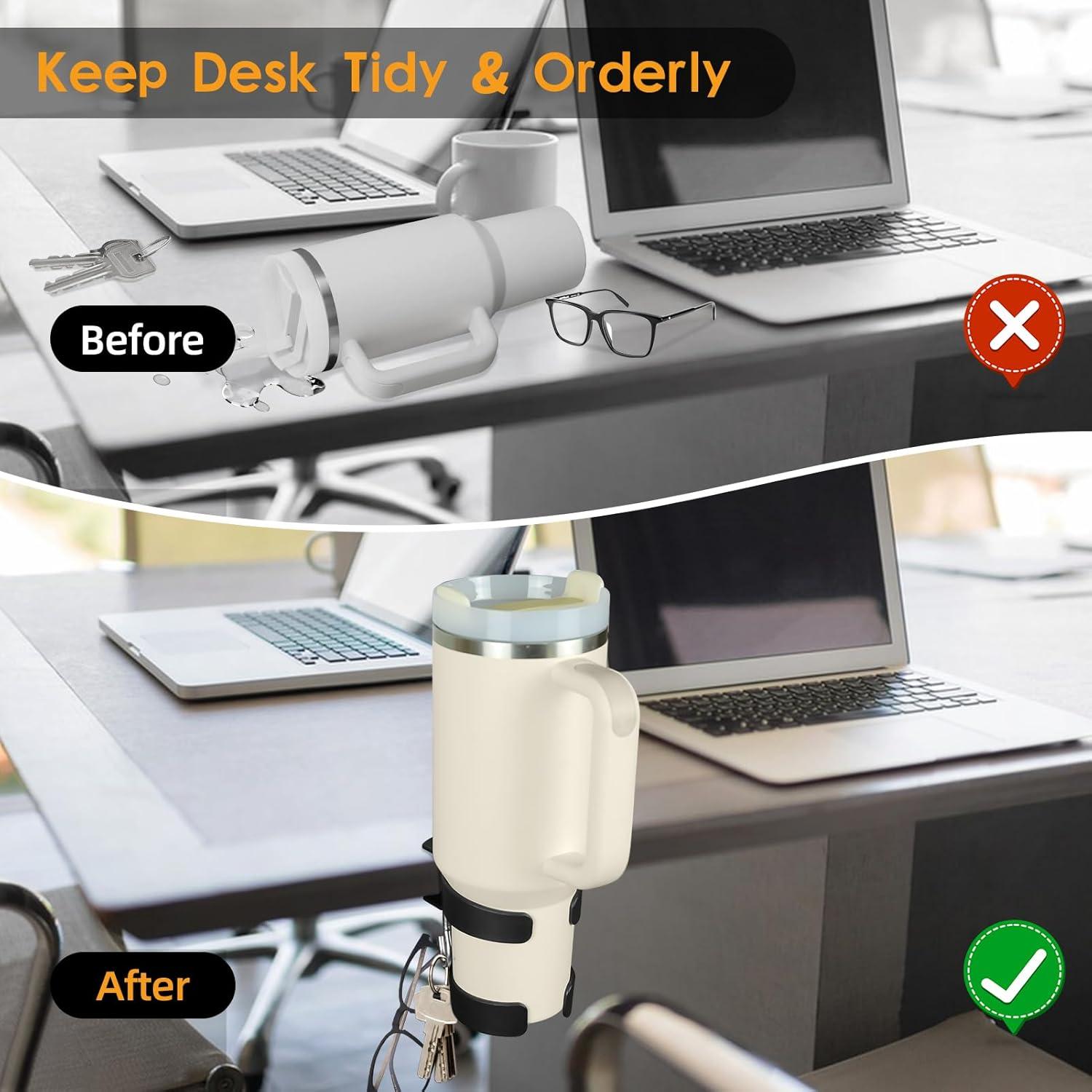 Soporte para Taza de Escritorio VEAQEE Antideslizante Ajustable