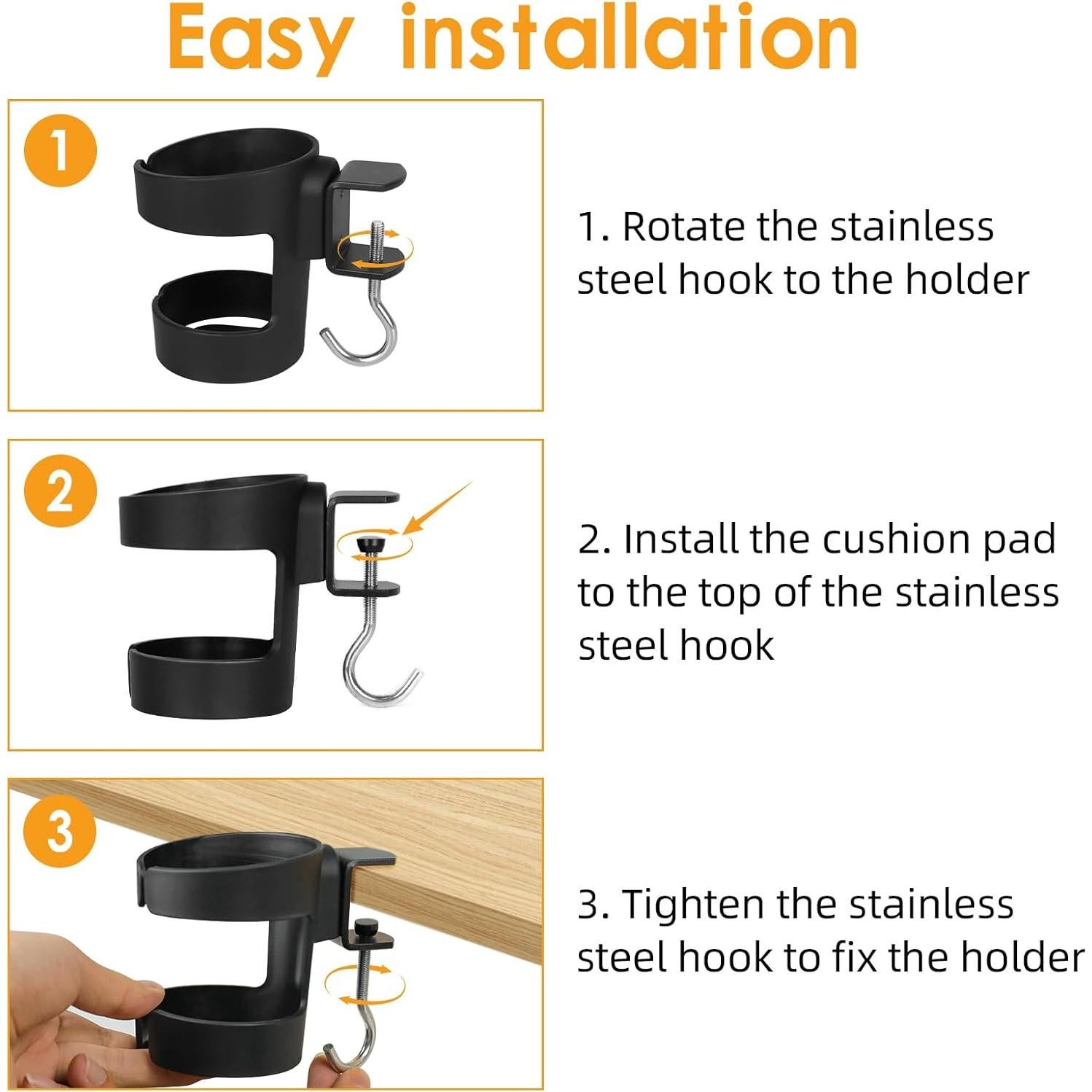Soporte para Taza de Escritorio VEAQEE Antideslizante Ajustable