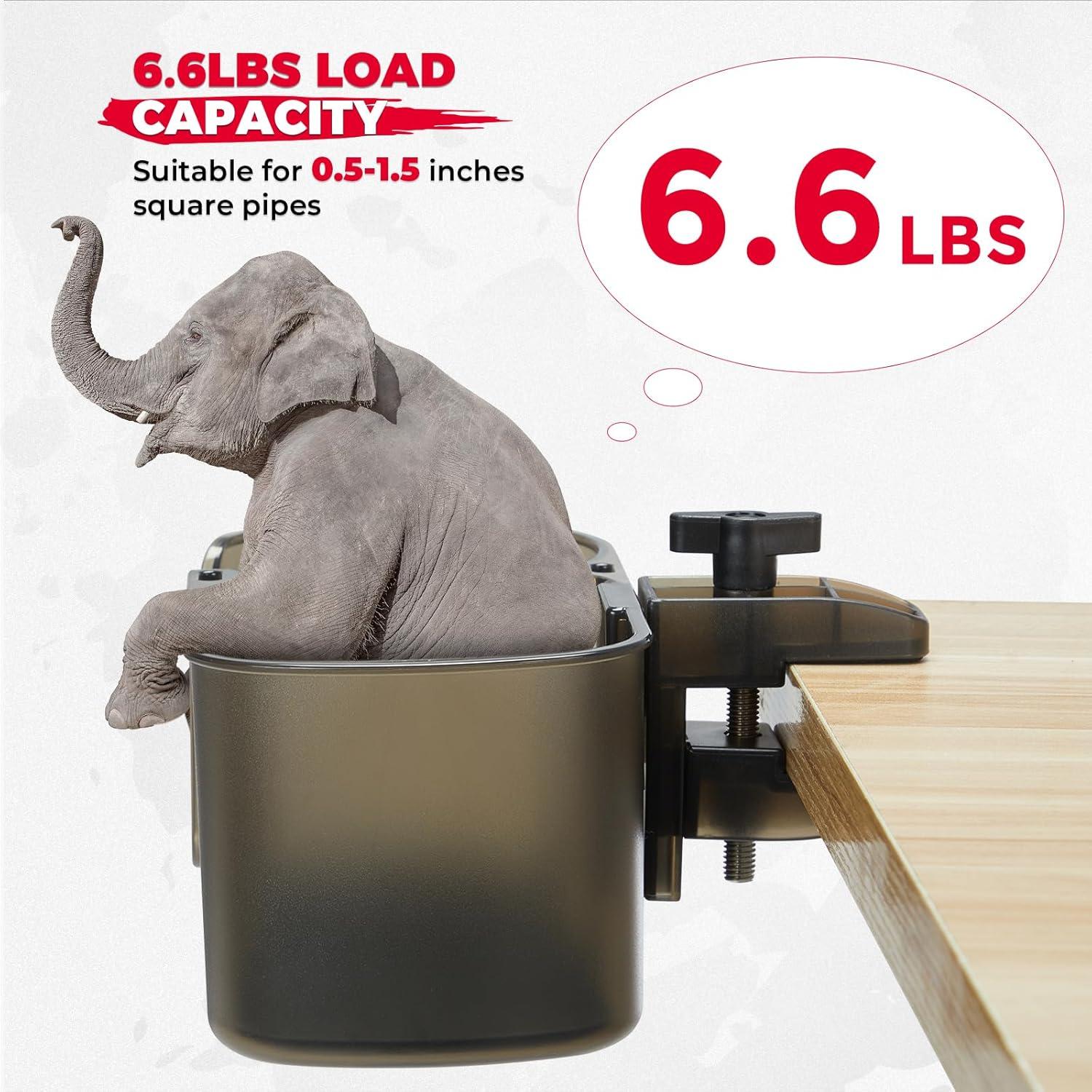 Soporte para Tazas KEMIMOTO para Escritorio y Golf - Gris