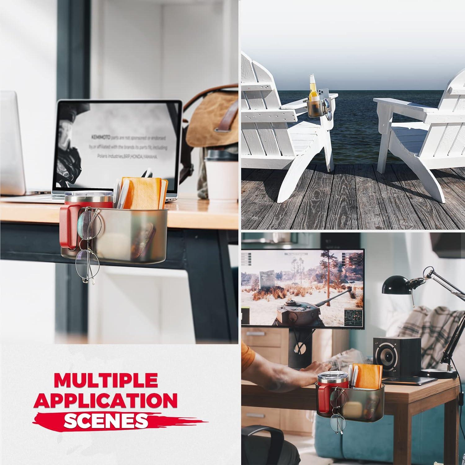 Soporte para Tazas KEMIMOTO para Escritorio y Golf - Gris