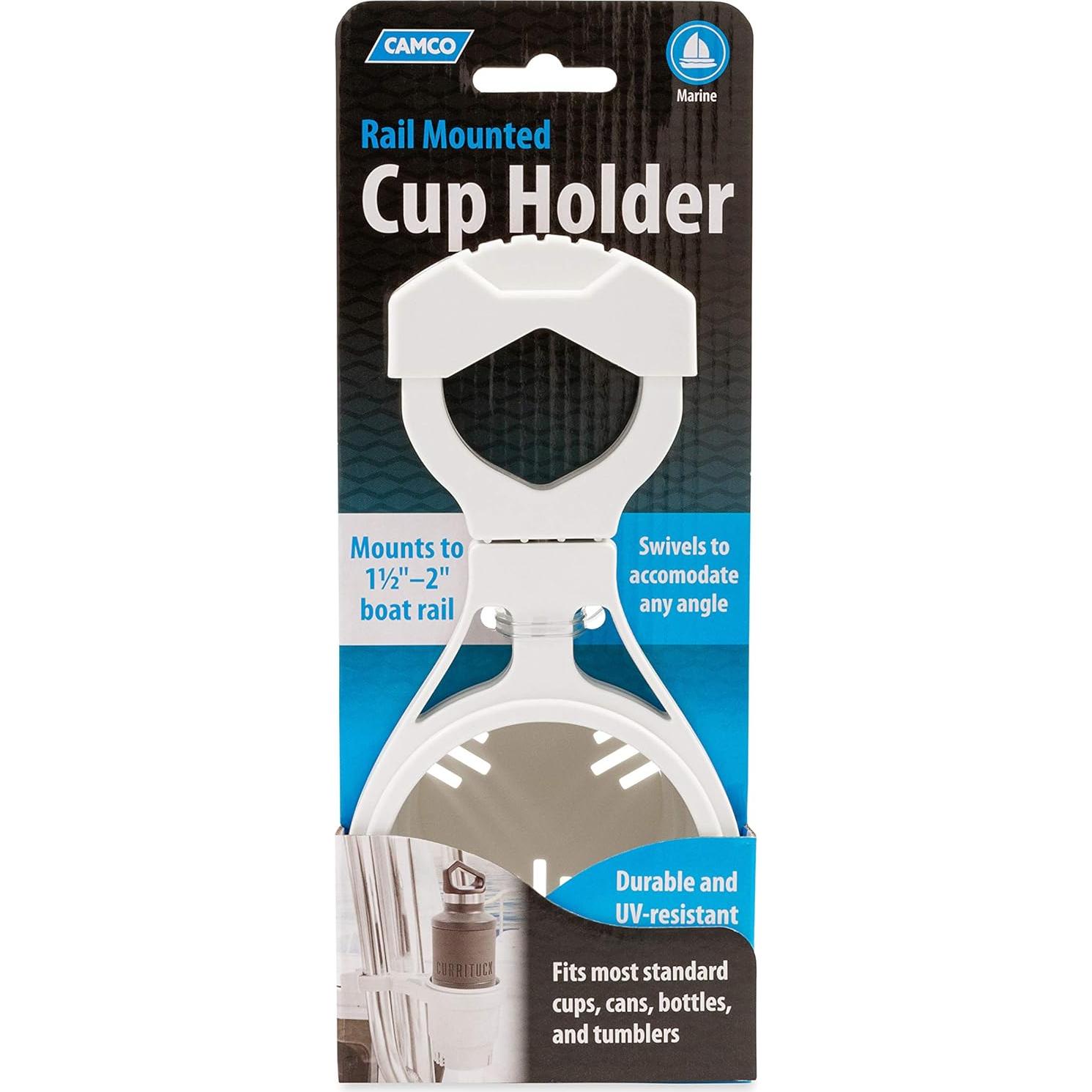 Soporte de Taza Montado en Riel Camco 53083 - Blanco