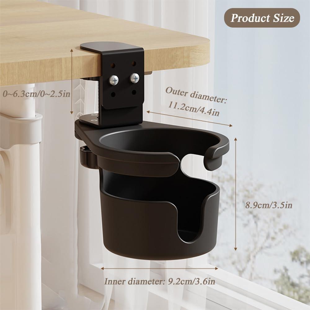 Soporte para Taza de Escritorio Haiansan Ajustable Negro