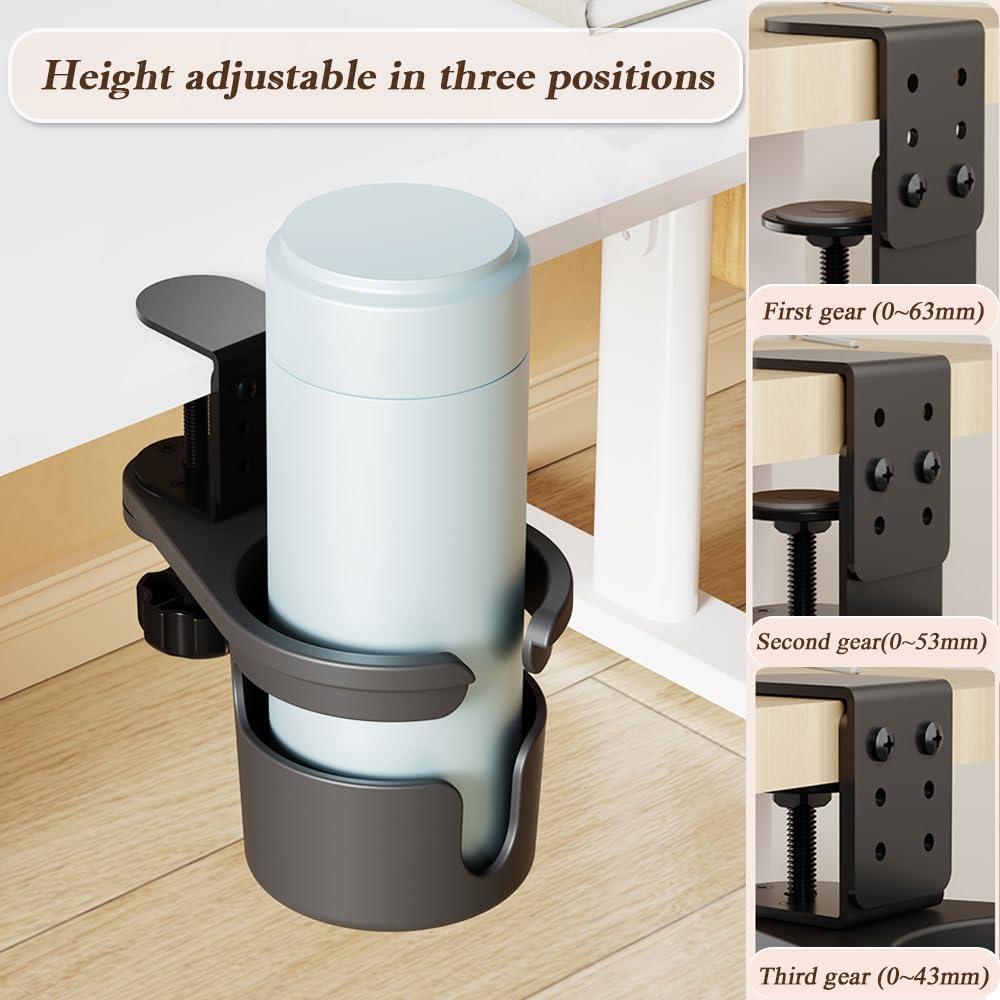 Soporte para Taza de Escritorio Haiansan Ajustable Negro