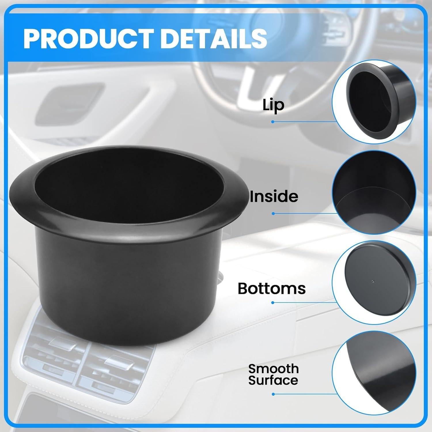 Soporte para Vaso Empotrado SDTC Tech - 2 Piezas Universal