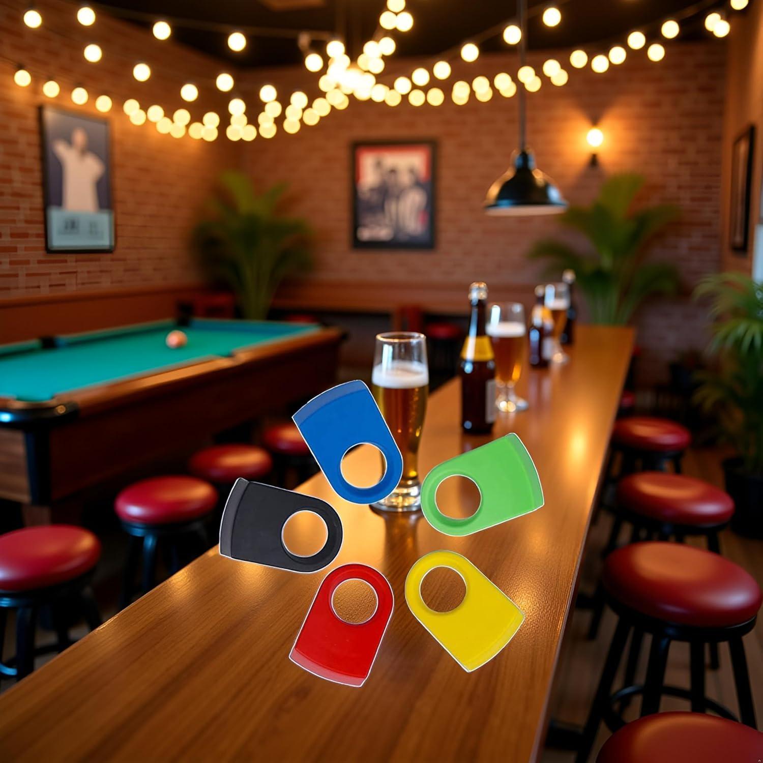 Juego de 5 Clips de Plástico Coloridos Sluswallow para Beber