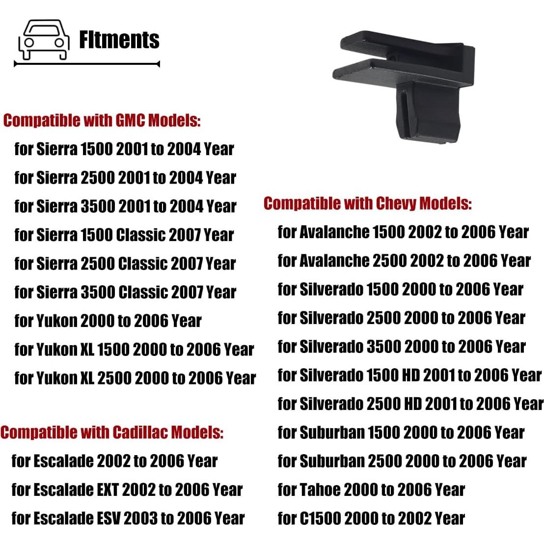 Clip Sujetador Taza Consola Central LXROAR01 Negro Compatible Chevrolet