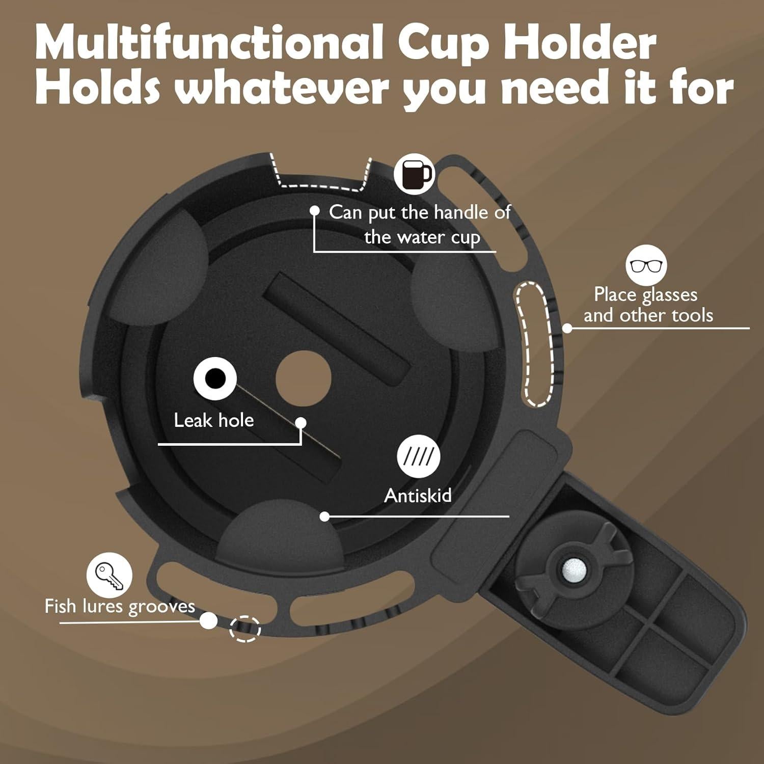 Soporte para Taza de Escritorio EDSRDUX Antideslizante Negro