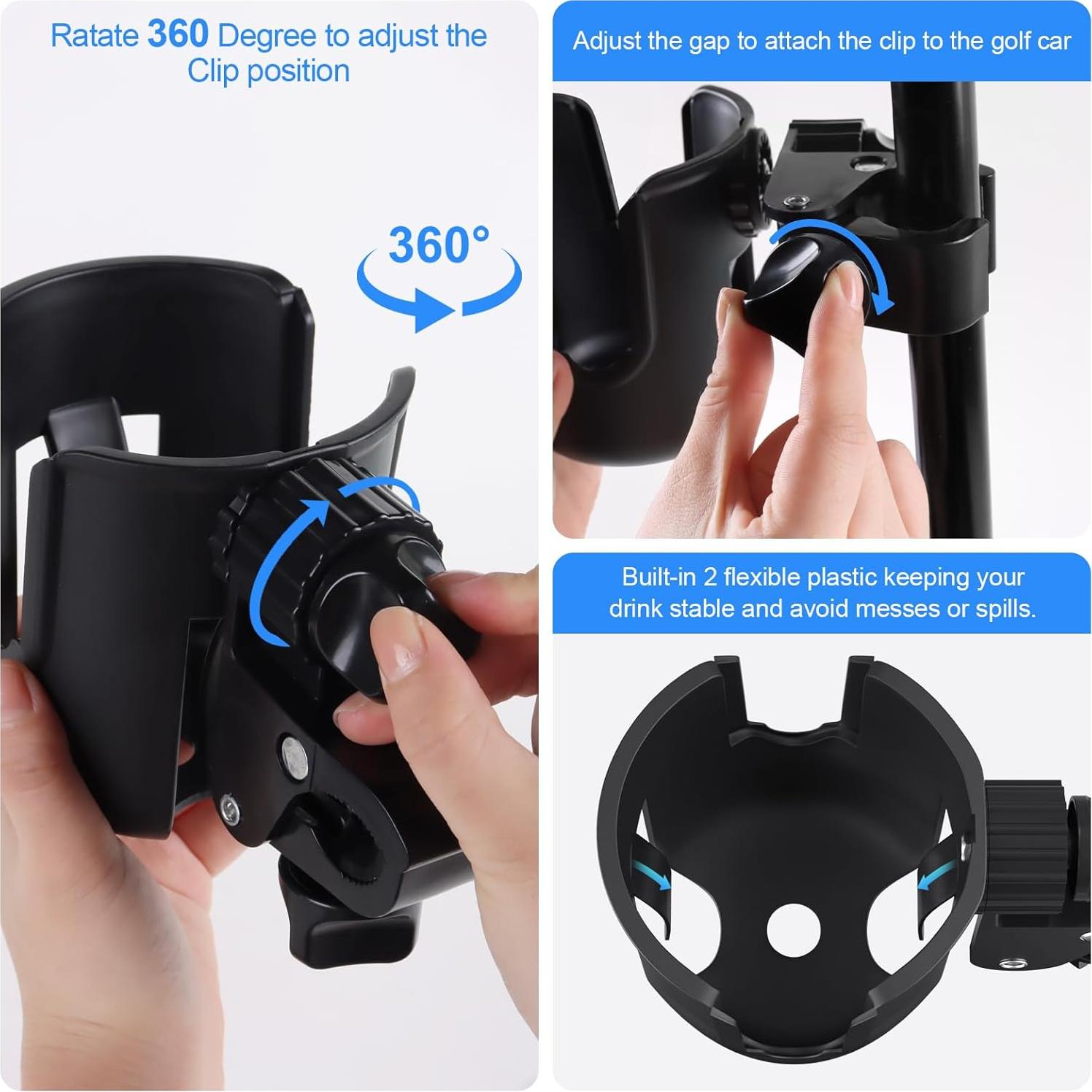 Soporte 2-en-1 para Taza y Teléfono Snyeest - Carrito de Golf