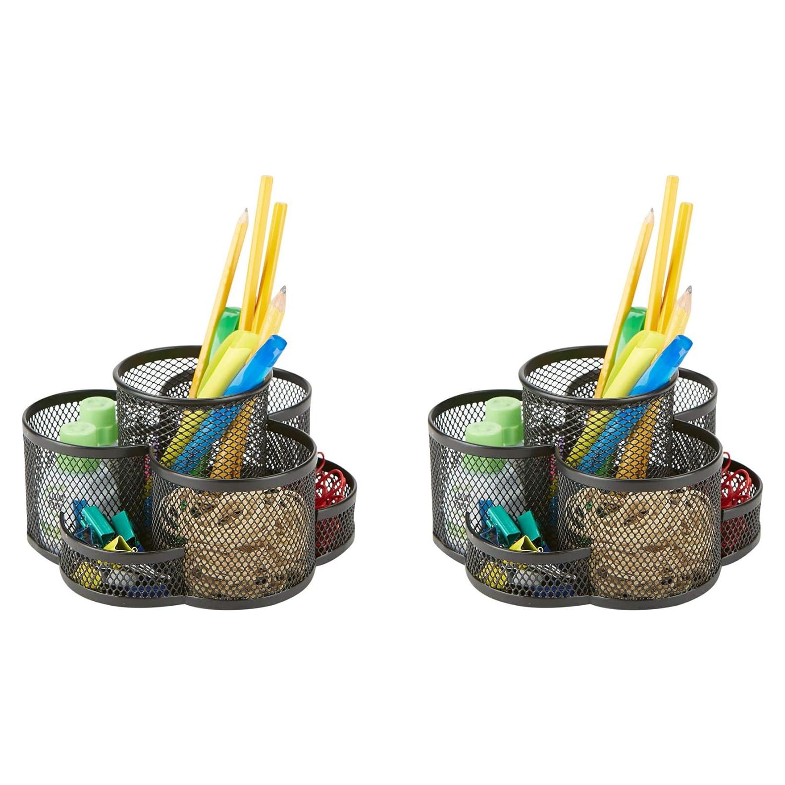 Organizador de Escritorio Mind Reader Negro 7 Compartimentos