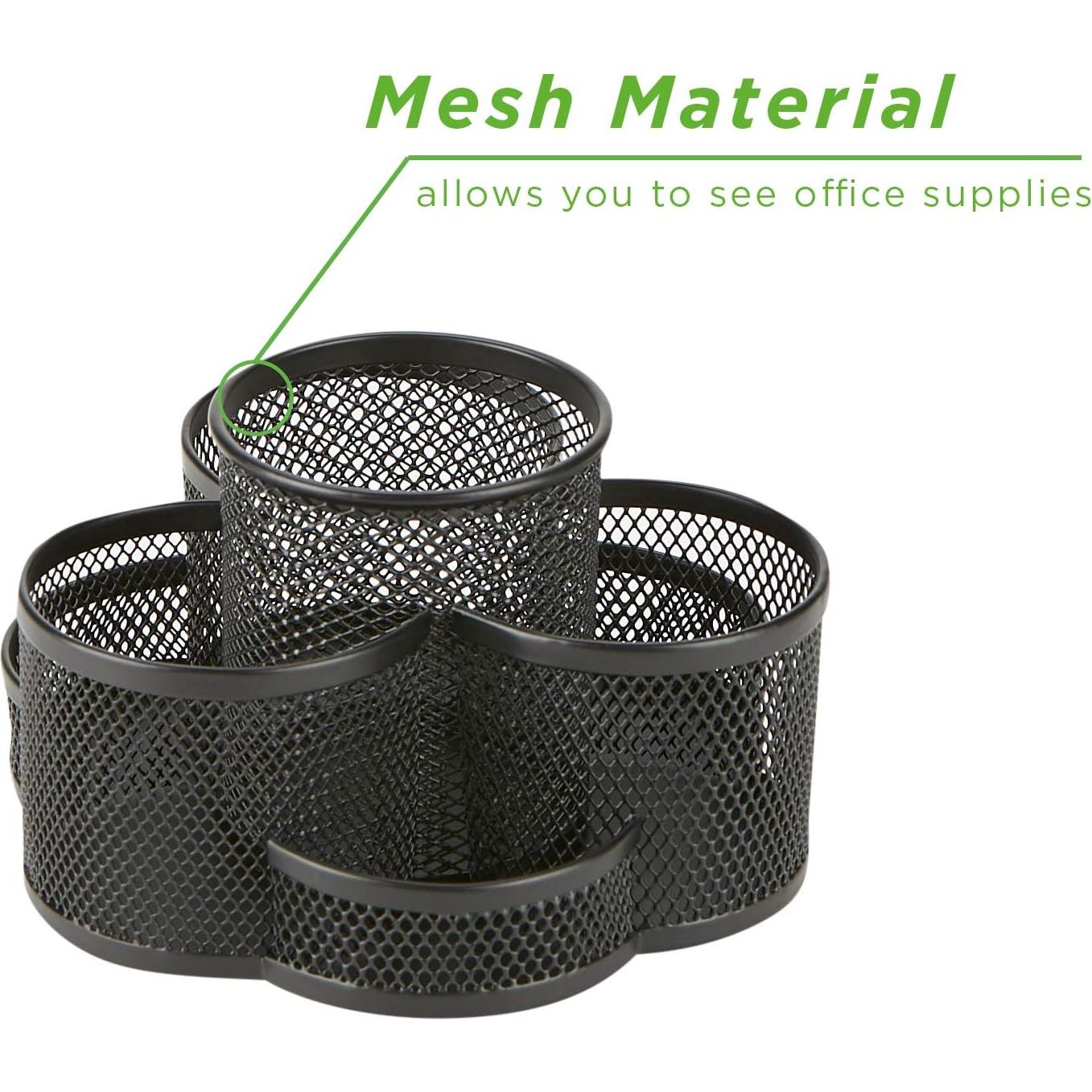 Organizador de Escritorio Mind Reader Negro 7 Compartimentos