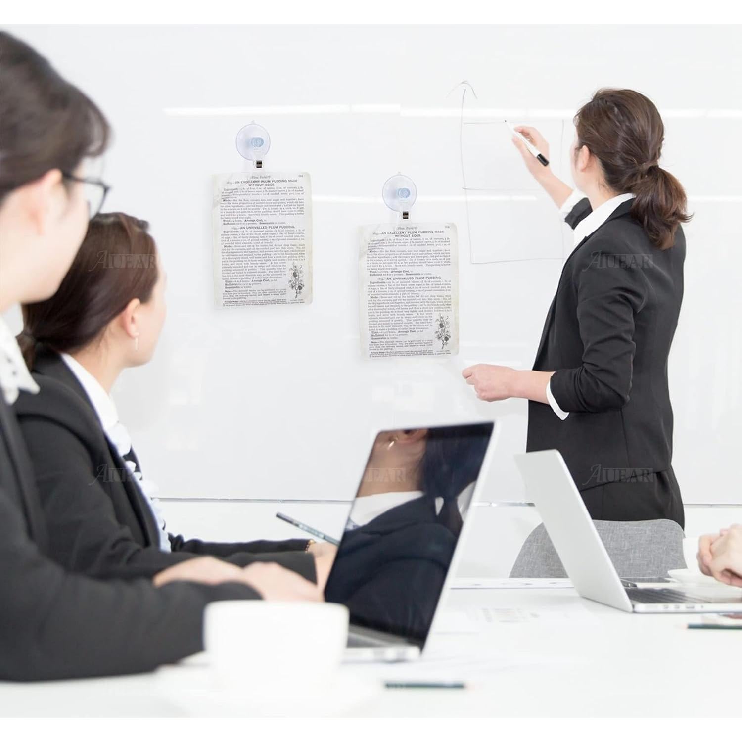 Clips de Ventosa Transparentes AUEAR - Paquete de 8 Unidades