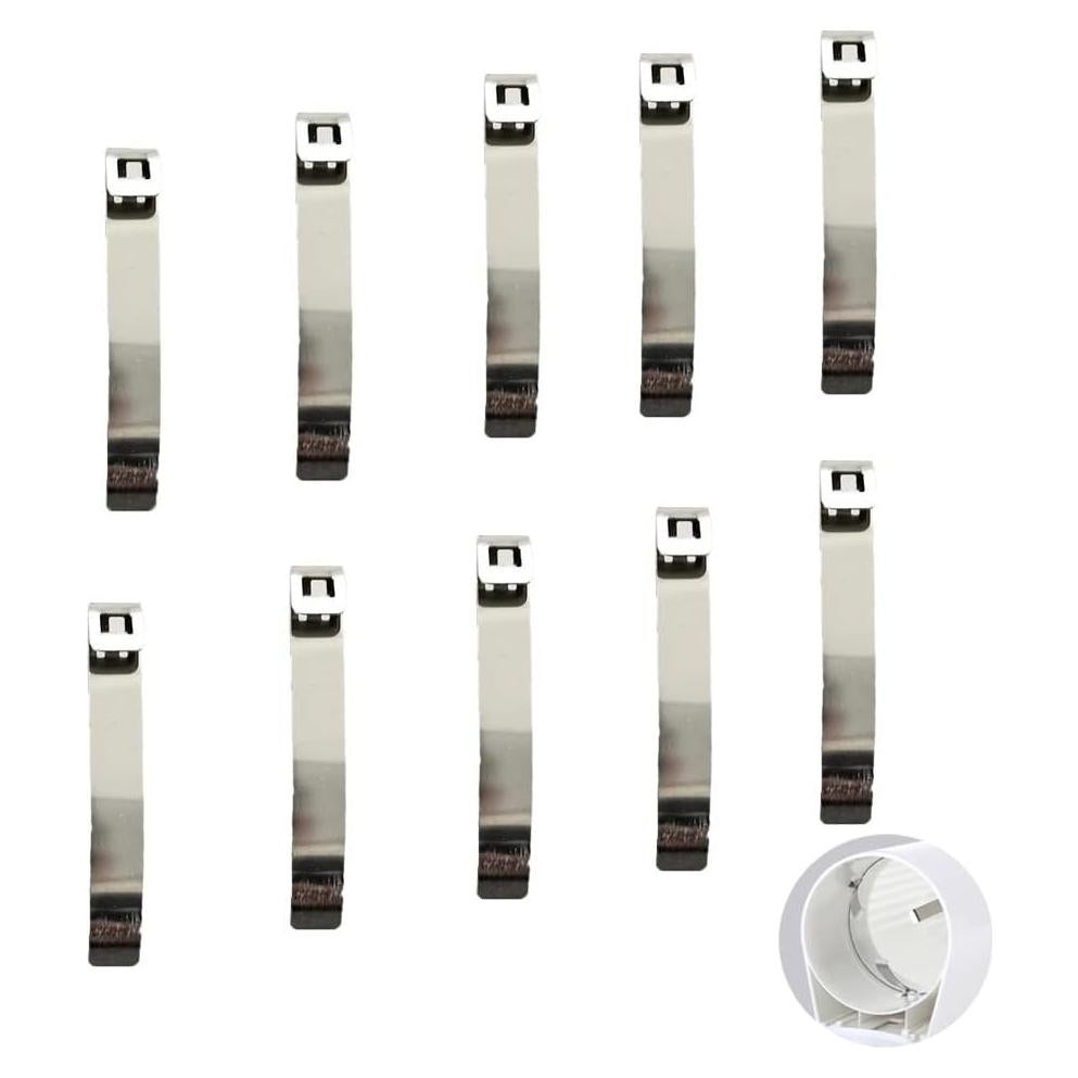 10 Clips de Resorte UtySty para Dispensador de Tazas de Acero Inoxidable