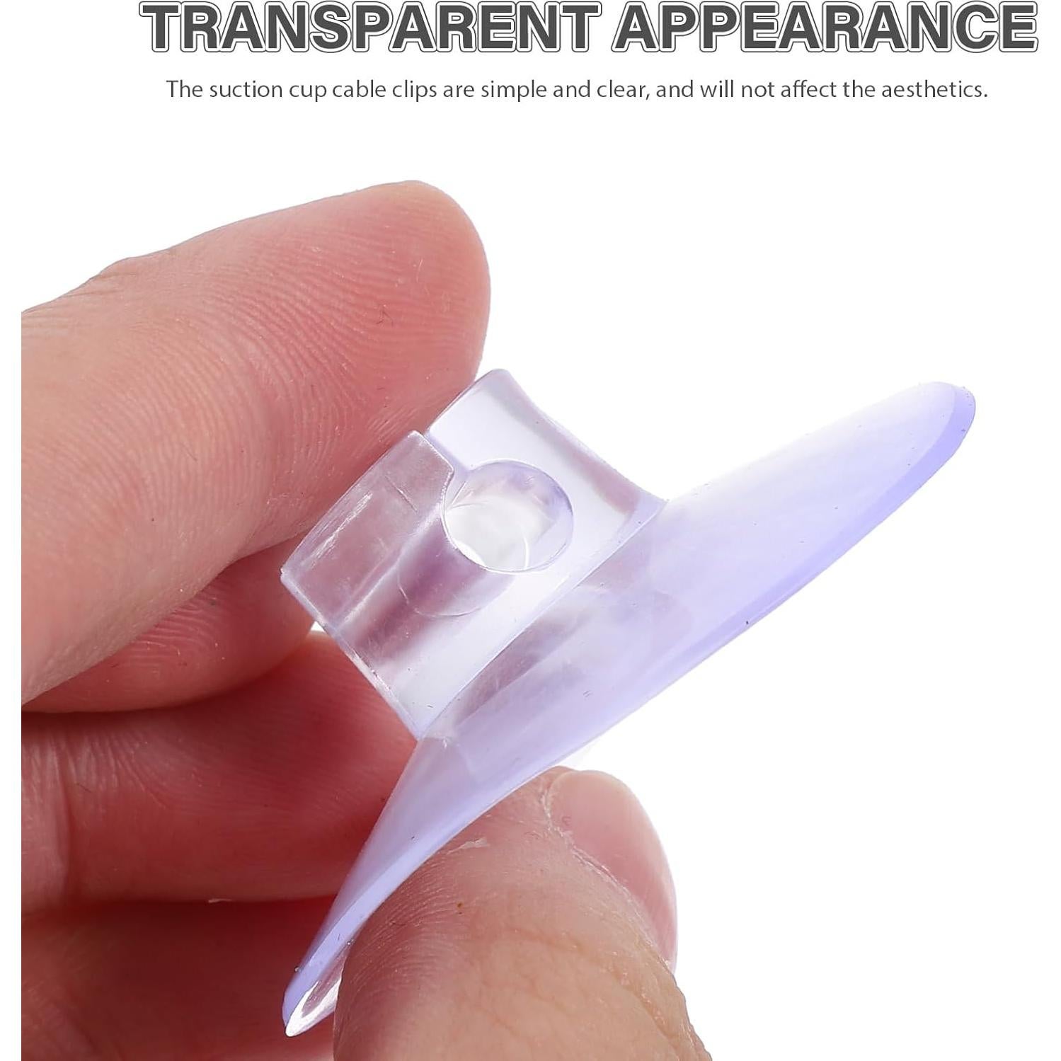 12 Ventosas de Cable DECHOUS 4.3 cm para Organización del Hogar