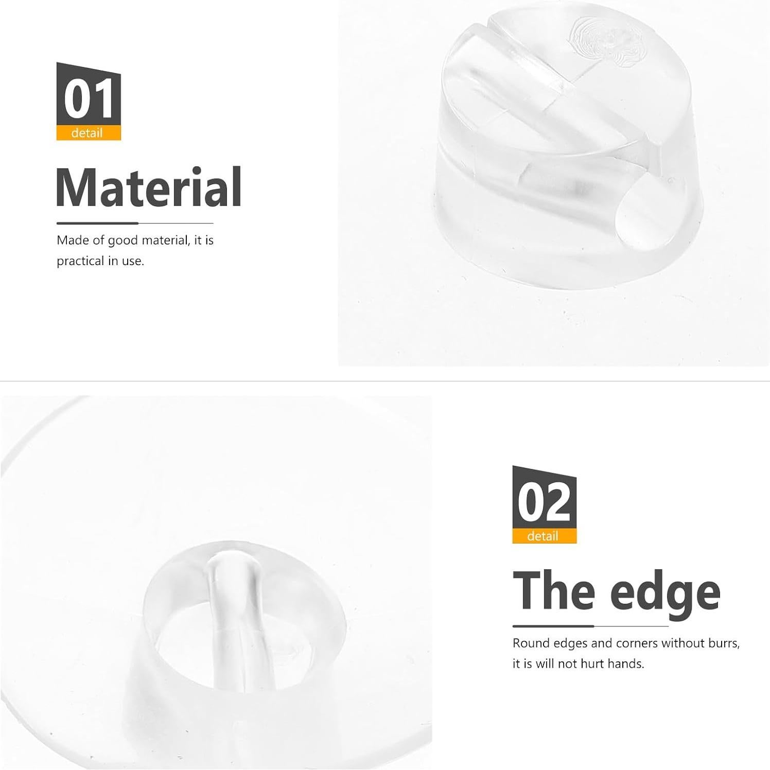 12 Ventosas de Cable DECHOUS 4.3 cm para Organización del Hogar