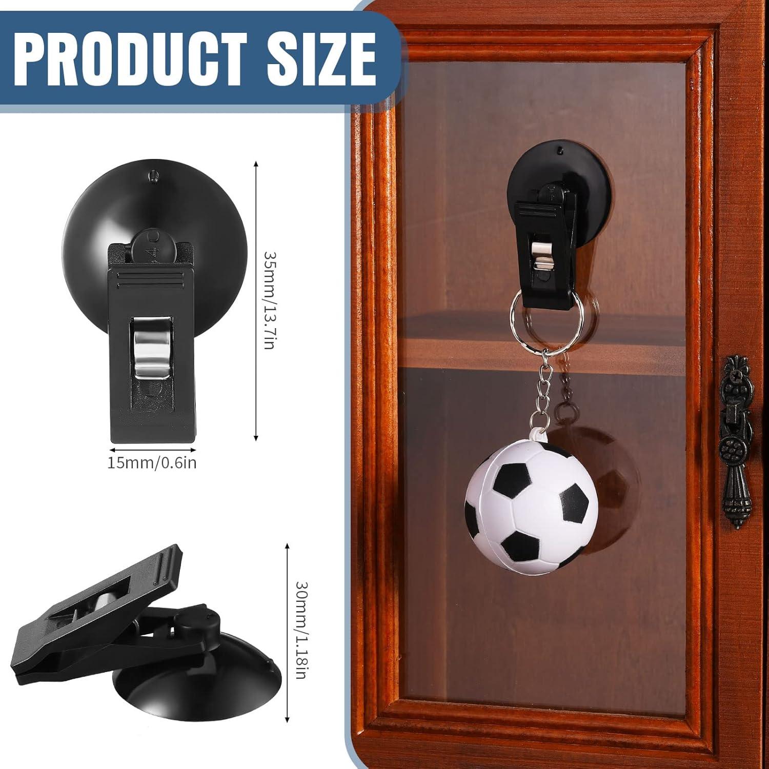 Clips de Ventosa Reutilizables Flutesan - 4 Pcs, 3 cm, Negro