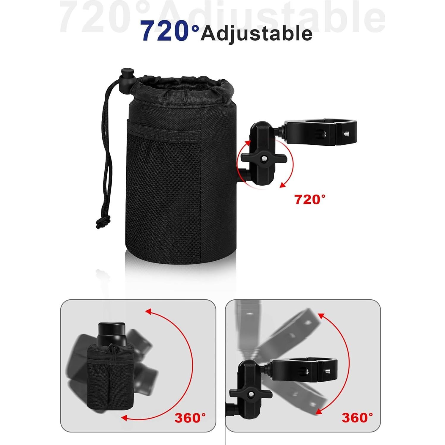 Soporte para Tazas UTV ZIDIYORUO Ajustable 360° Aluminio