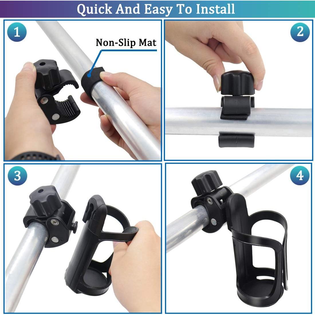 Soporte para Tazas de Barco Boaton, Antideslizante, Negro