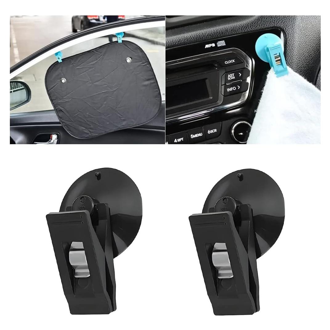 Clip de Billetes con Ventosa BELOMI 2 Pcs Negro