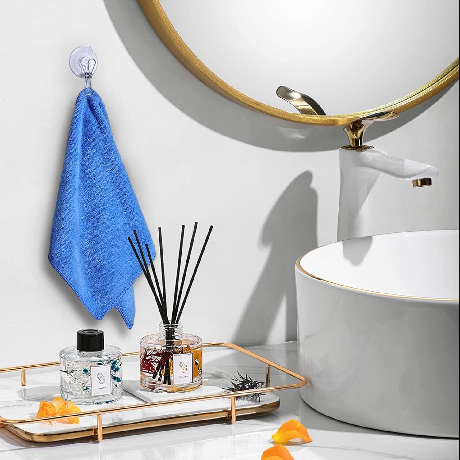 Clips de Ventosa AccEncyc 24 Pcs 45mm Transparentes para Ventanas